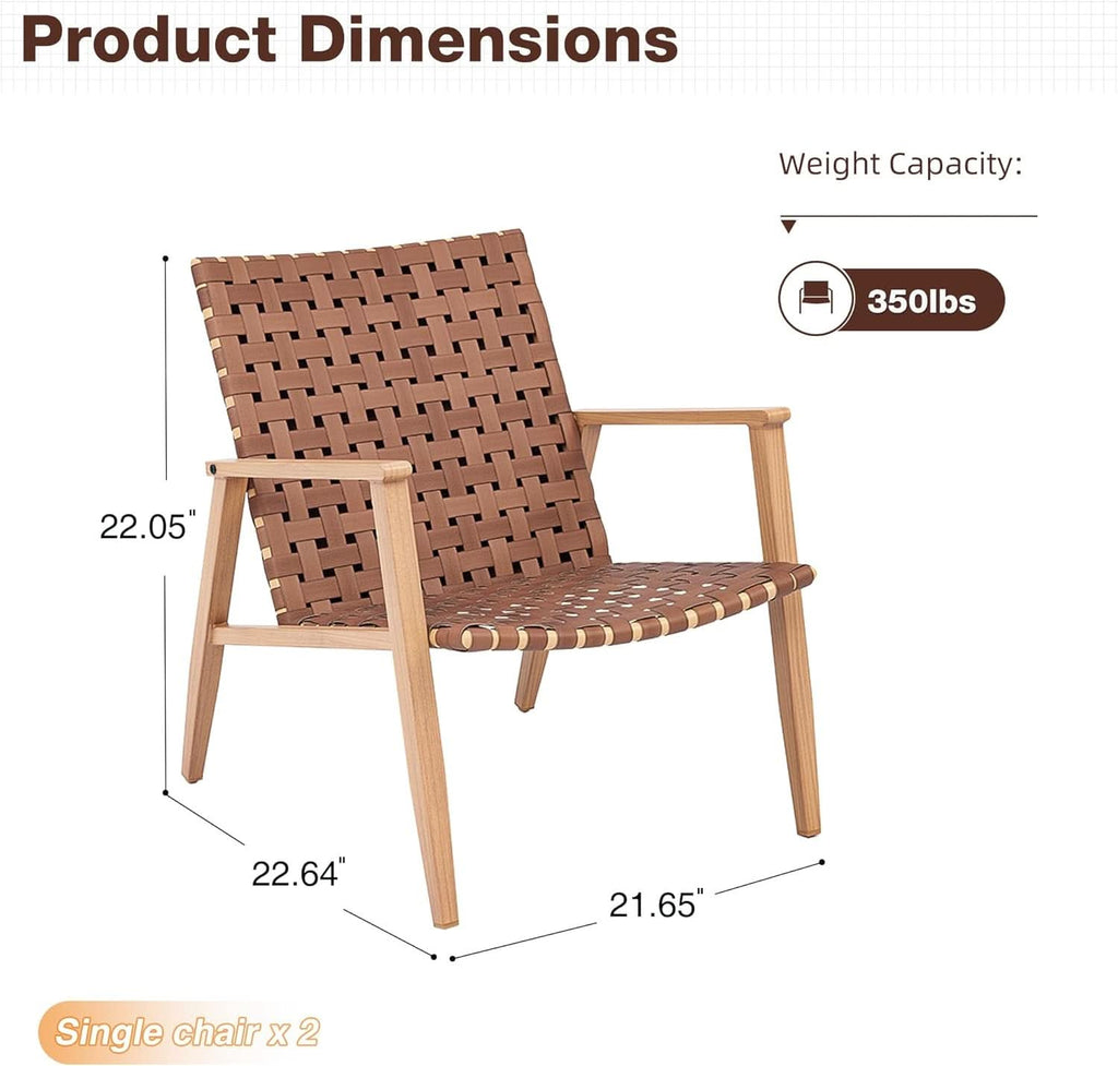 Durable Outdoor Chairs Set for Patio and Garden