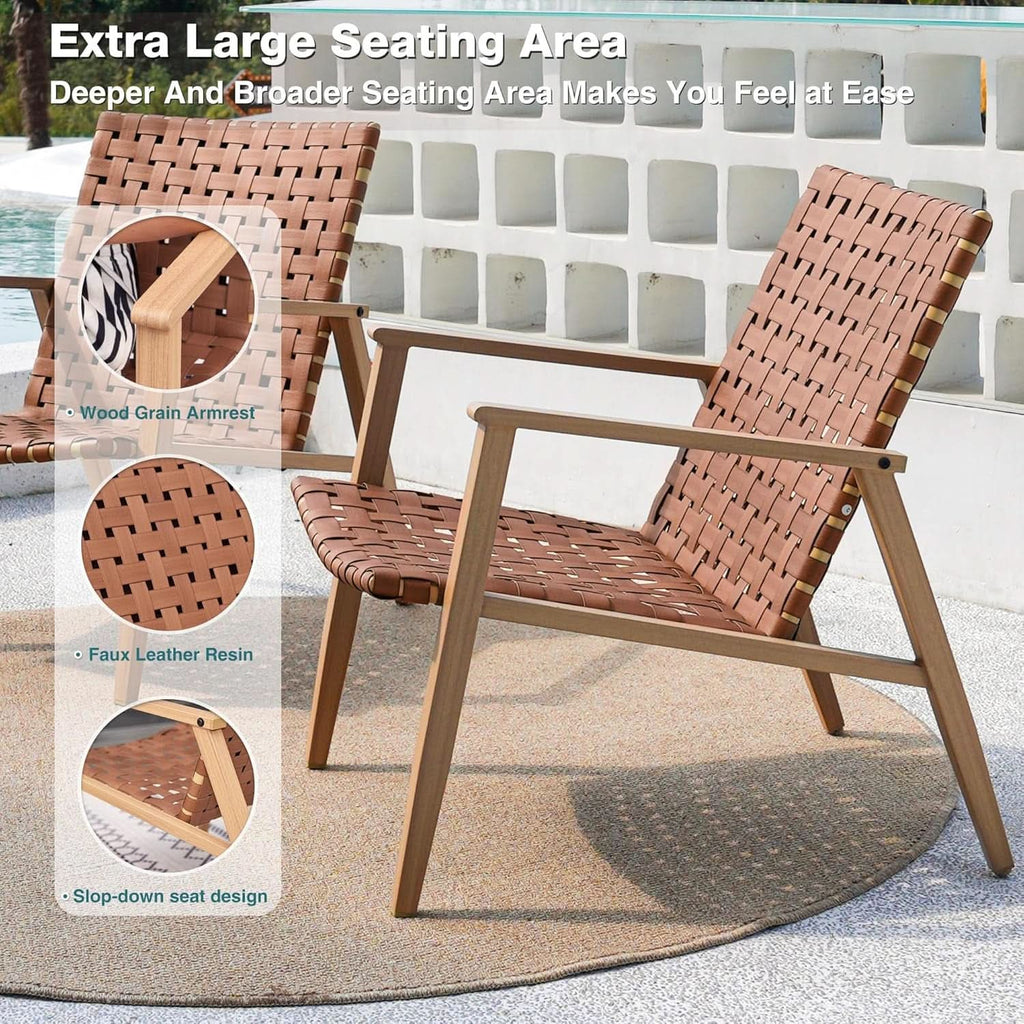 Durable Outdoor Chairs Set for Patio and Garden