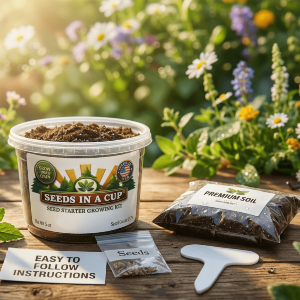 Vegetable & Herb Grow Kits All-in-One Indoor & Outdoor Garden Starter Kit