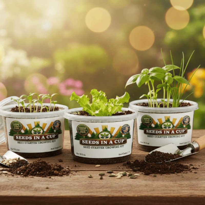 Vegetable & Herb Grow Kits All-in-One Indoor & Outdoor Garden Starter Kit