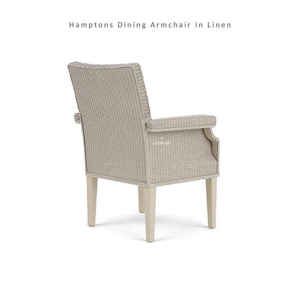Hamptons Outdoor Furniture Wicker Dining Armchair