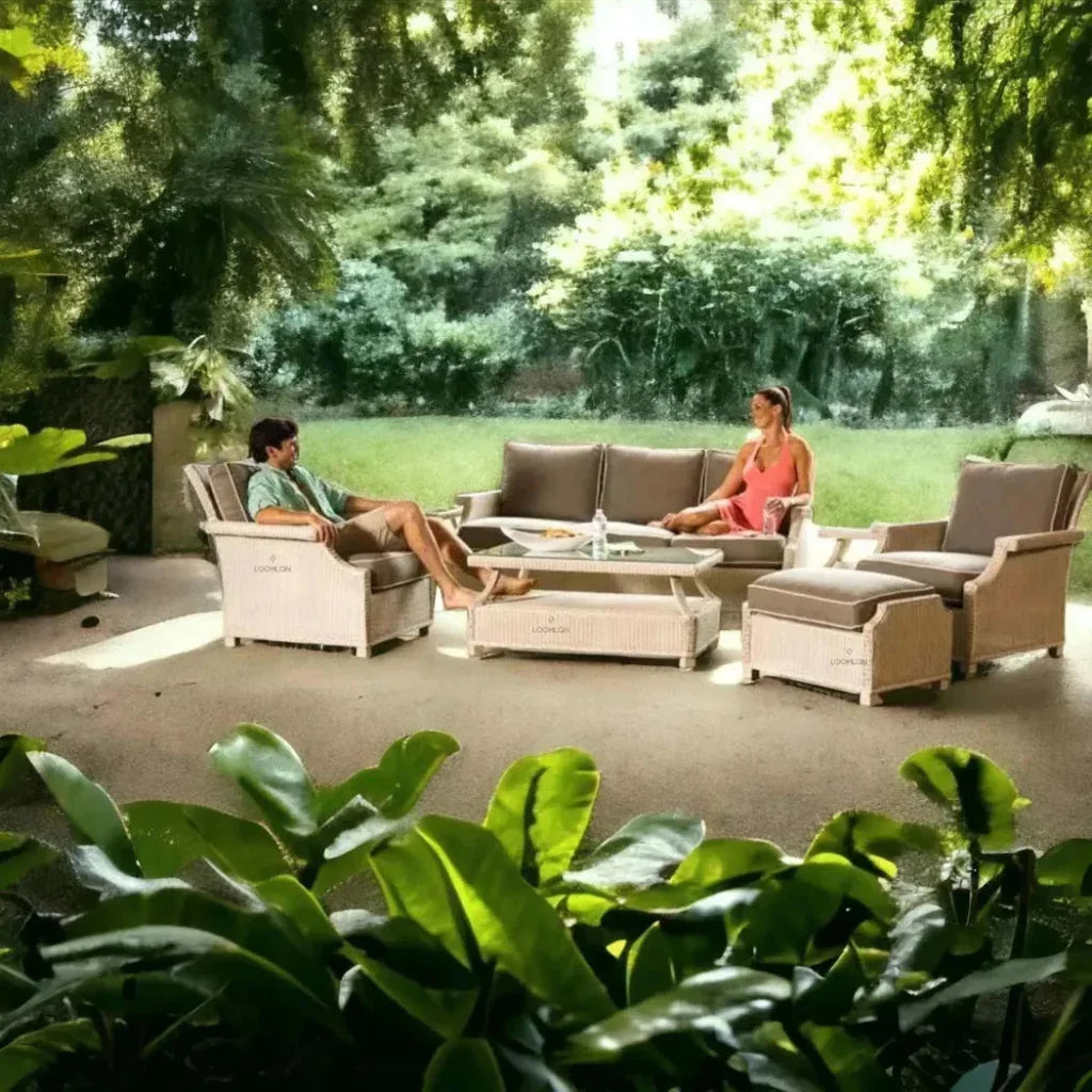Hamptons Outdoor Furniture Wicker Lounge Chair
