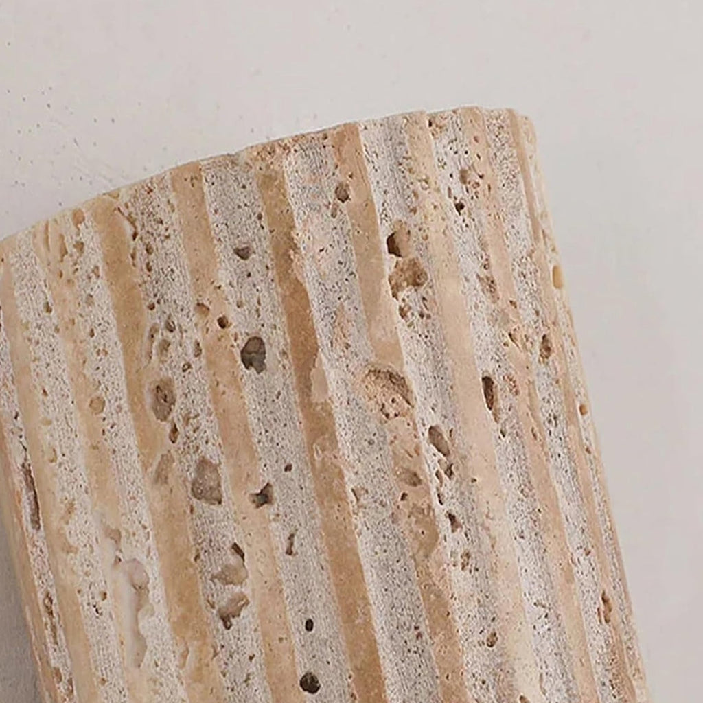 Travertine Outdoor Garden Wall Lamp