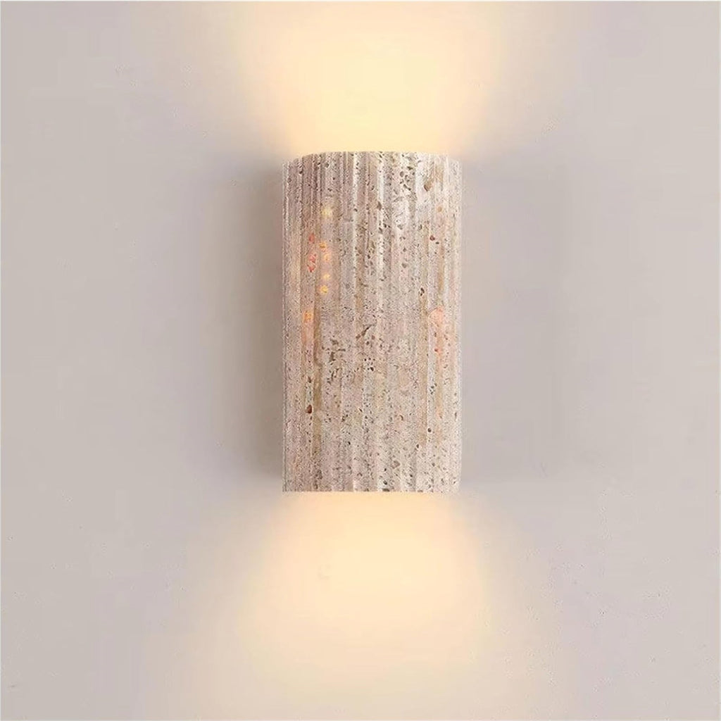 Travertine Outdoor Garden Wall Lamp