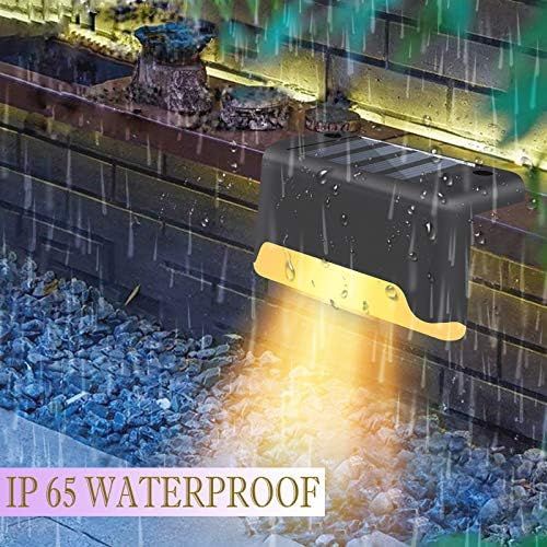 8/16/32 solar outdoor deck lights, garden lights, atmosphere lights, LED walk lights, light source control, suitable for balconies, terraces, stair fences, courtyards, gardens, villas, driveways.