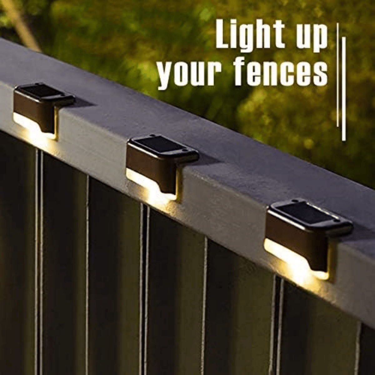 8/16/32 solar outdoor deck lights, garden lights, atmosphere lights, LED walk lights, light source control, suitable for balconies, terraces, stair fences, courtyards, gardens, villas, driveways.