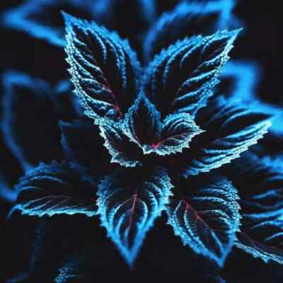 20 Rare Coleus Seeds - Stunning Blue, Black & Green Leaf Variety - Unique Colorful Foliage for Garden, Pot, Indoor or Outdoor